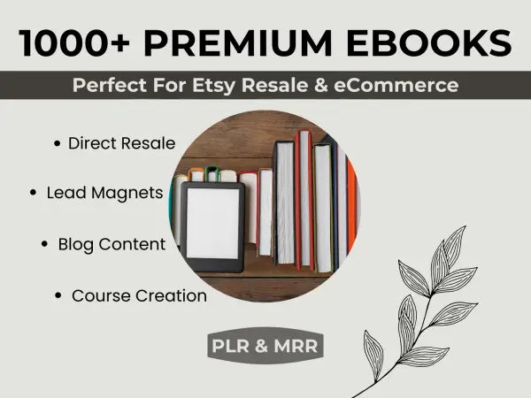 1000+ Premium eBooks Bundle | PLR - 2025 Private Label Rights