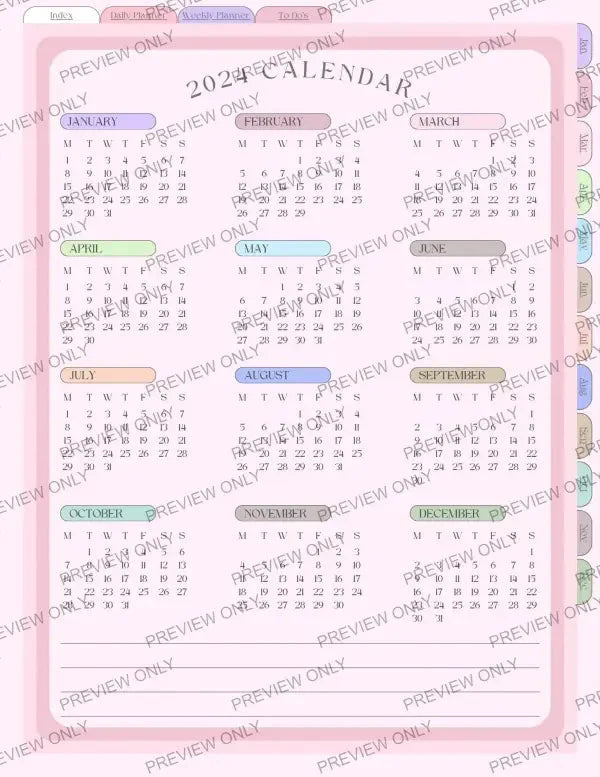2024 Daily Life | PLR Planner - 2025 Private Label Rights
