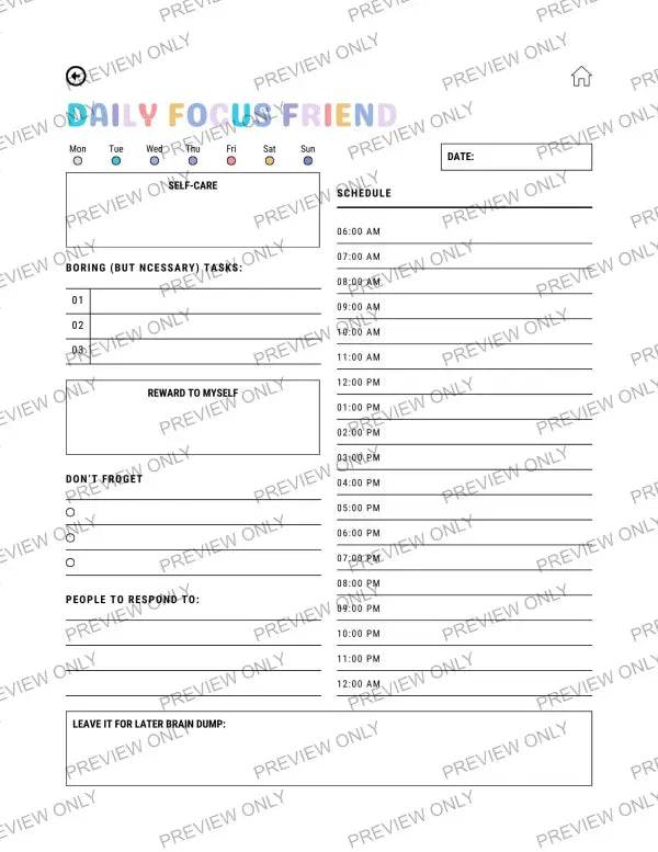 ADHD A/F | PLR Planner - 2025 Private Label Rights