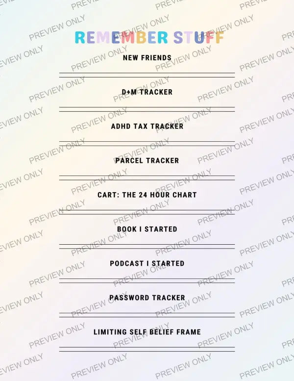 ADHD A/F | PLR Planner - 2024 Private Label Rights