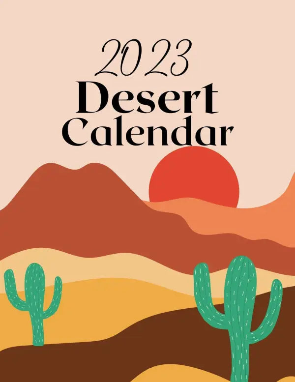 Desert Calendar | PLR - 2023 Private Label Rights