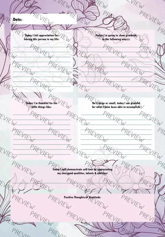 Gratitude Self Care Journal V3 | PLR - 2024 Private Label Rights