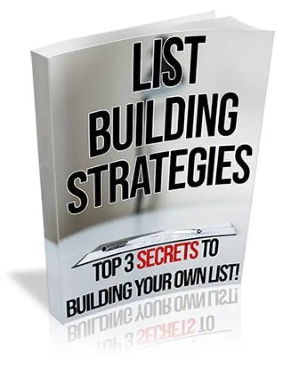 List Building Strategies PLR Ebook - 2025 Private Label Rights