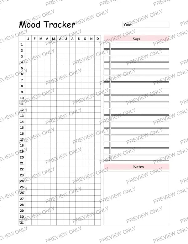 Mood Tracker | PLR Planner - 2025 Private Label Rights