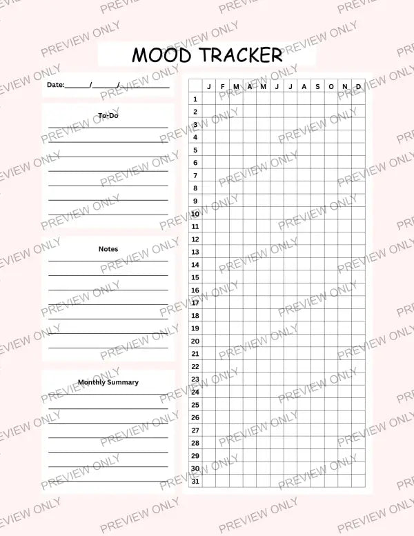 Mood Tracker | PLR Planner - 2025 Private Label Rights
