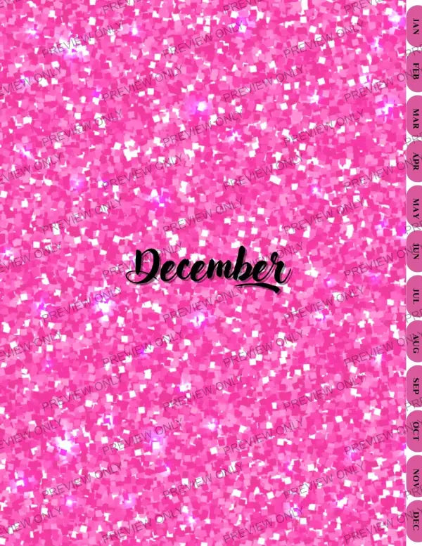 Pink & Sparkly | PLR Planner - 2025 Private Label Rights