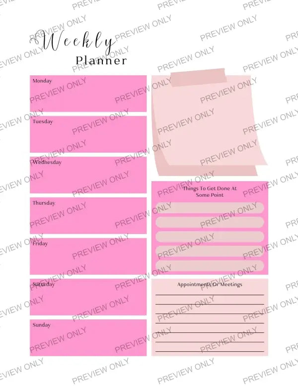 Pink & Sparkly | PLR Planner - 2025 Private Label Rights