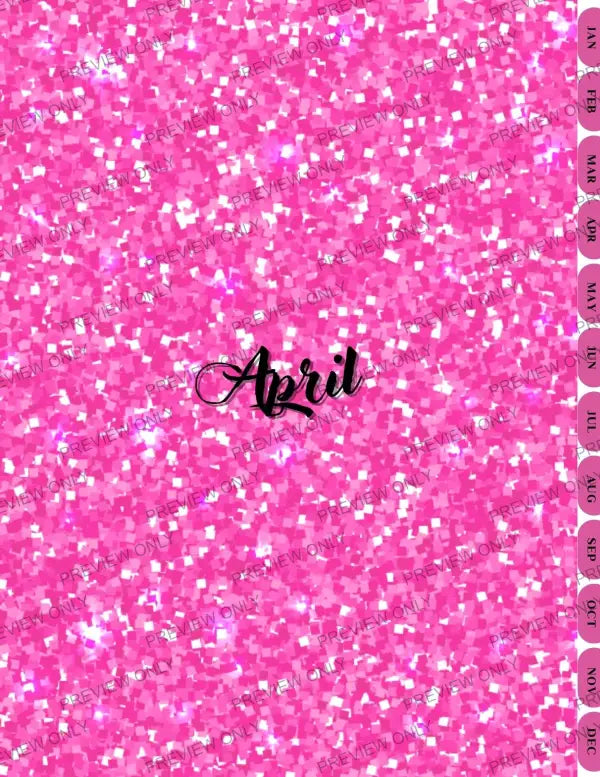 Pink & Sparkly | PLR Planner - 2025 Private Label Rights