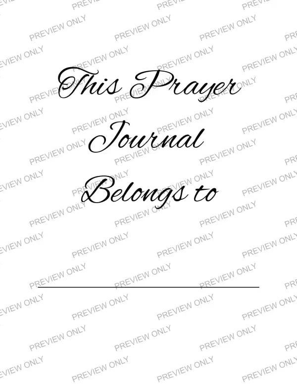 Prayer Journal | PLR - 2025 Private Label Rights