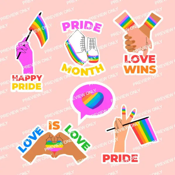 Pride Bundle | PLR Stickers - 2025 Private Label Rights