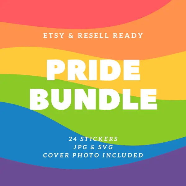 Pride Bundle | PLR Stickers - 2025 Private Label Rights