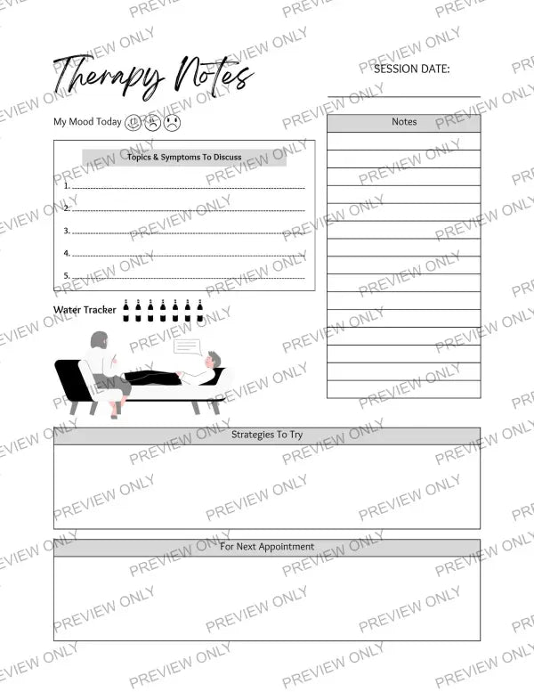 My Therapy Session | PLR Planner - 2025 Private Label Rights