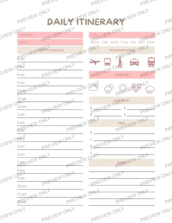 Travel | PLR Planner - 2025 Private Label Rights
