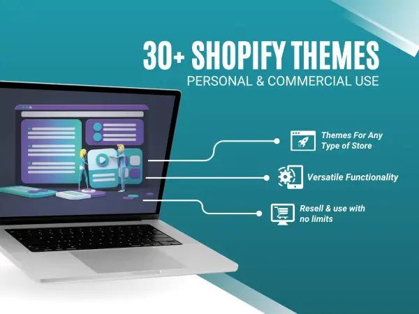 100 + Shopify Themes | MRR - 2024 Private Label Rights