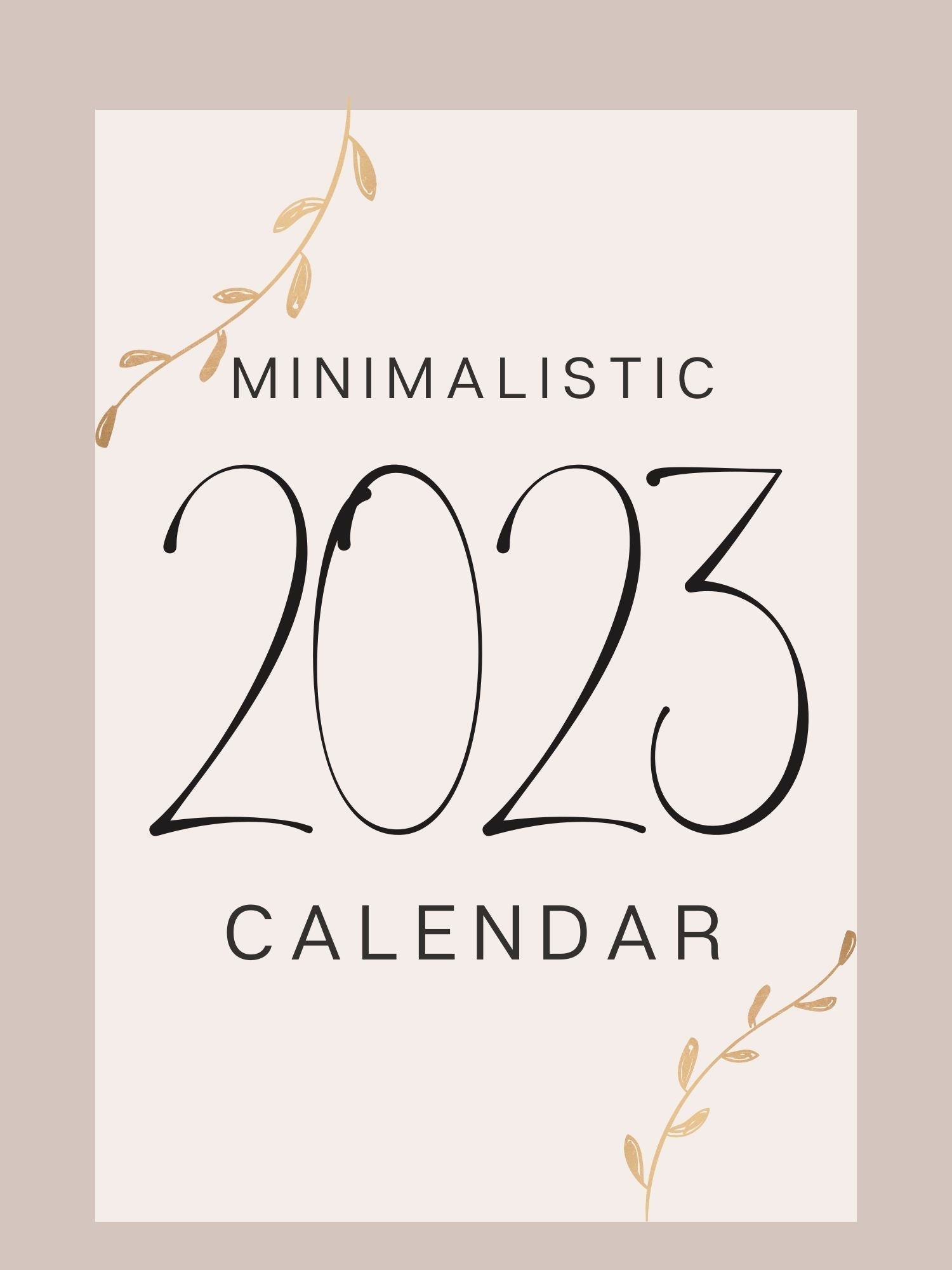 Minimalistic Calendar | PLR - 2024 Private Label Rights
